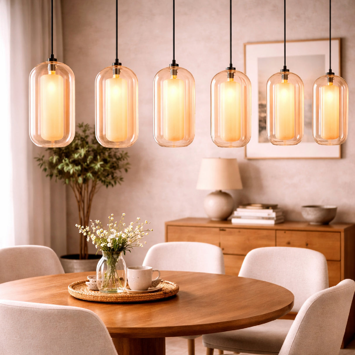 Painted Glass Pendant Lamp | Oroa.com