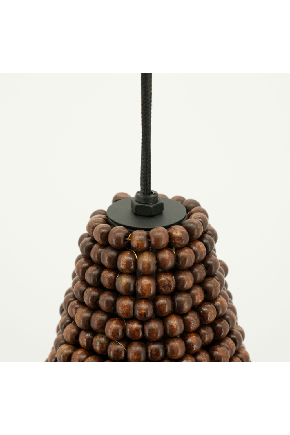 Wooden Beads Pendant Lamp | By-Boo Shanga | OROA.com