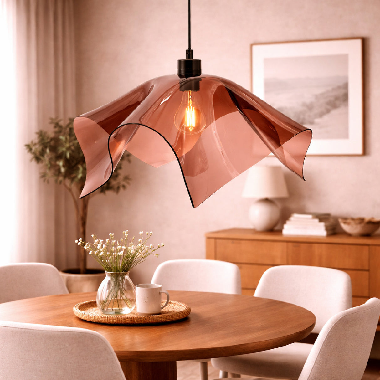 Transparent Brown Pendant Lamp | Oroa.com