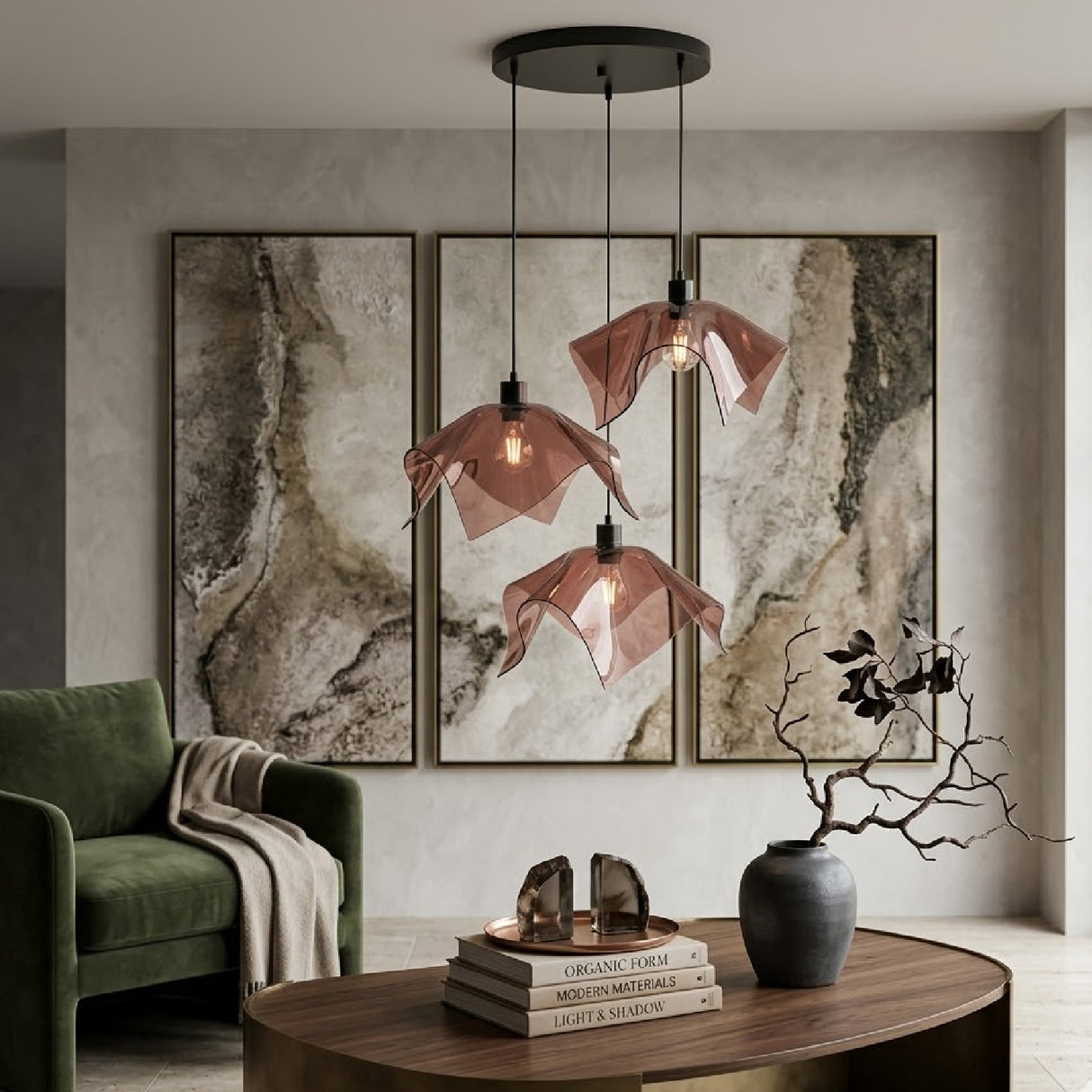 Transparent Brown Pendant Lamp | Oroa.com