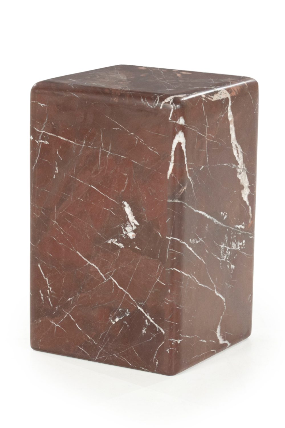 Polished Marble Square Side Table | By-Boo Dice | OROA.com