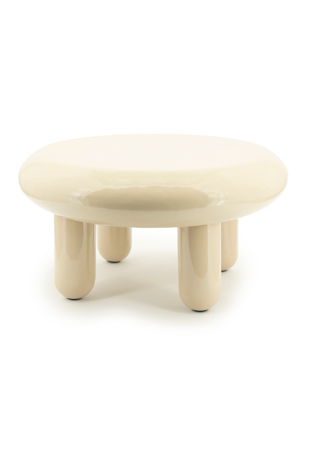 Glossy Iron Round Coffee Table | Oroa.com