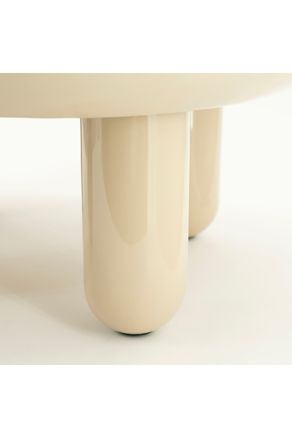 Glossy Iron Round Coffee Table | By-Boo Balloon | OROA.com