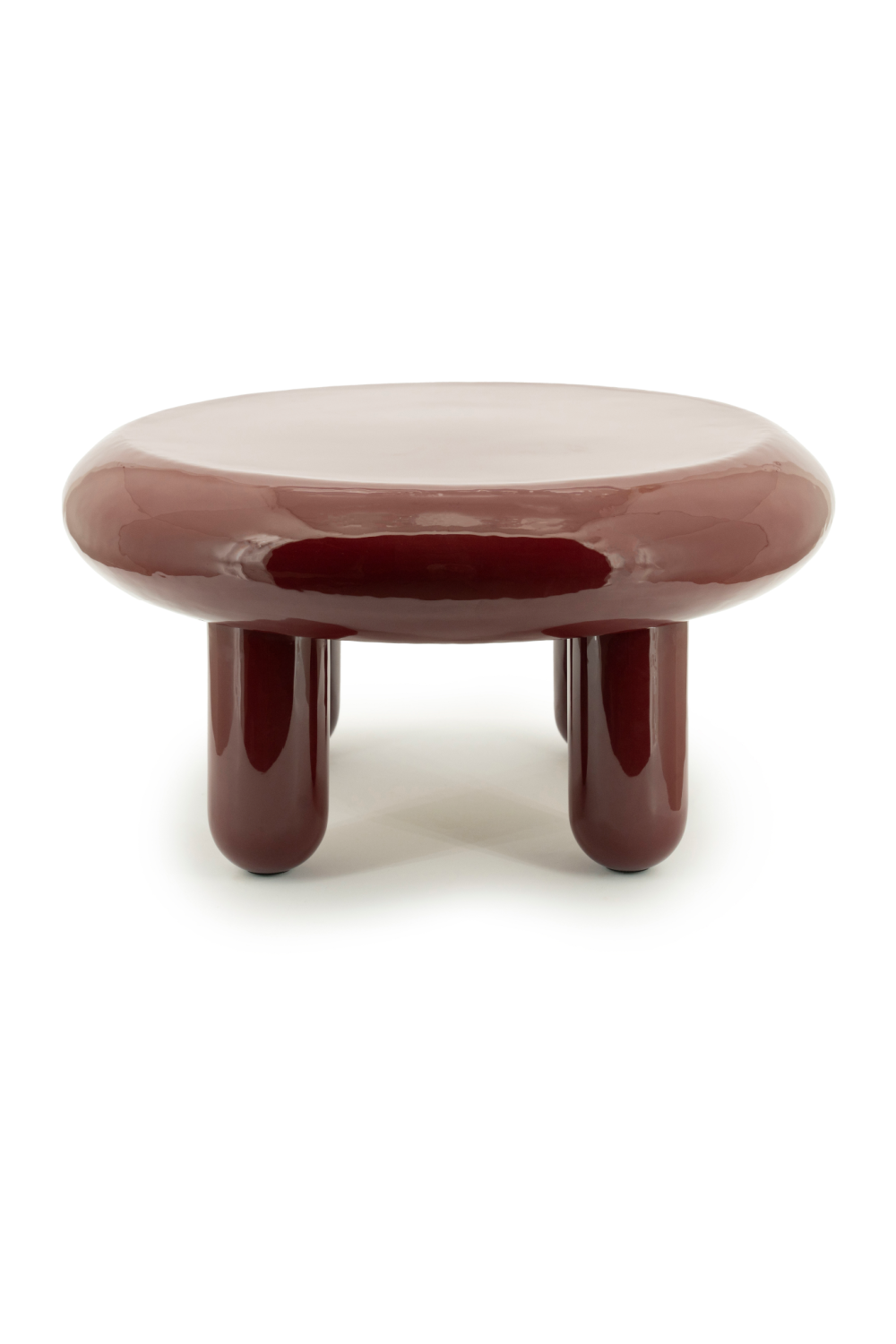 Glossy Iron Round Coffee Table | Oroa.com