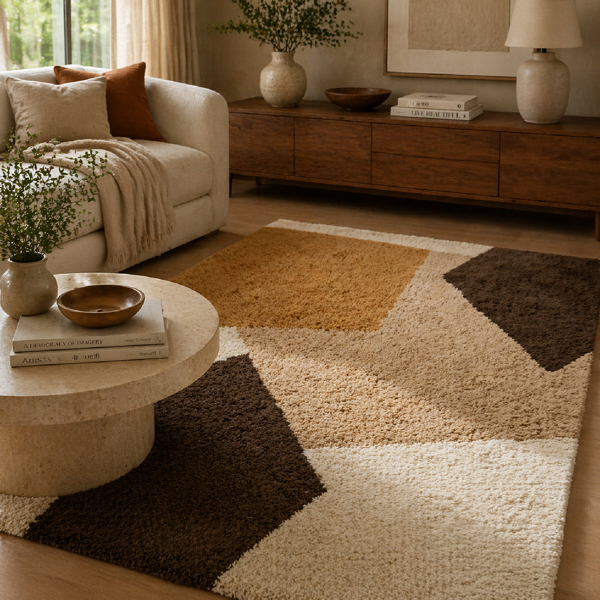 Wool Patchwork Carpet 6' x 10' | Oroa.com