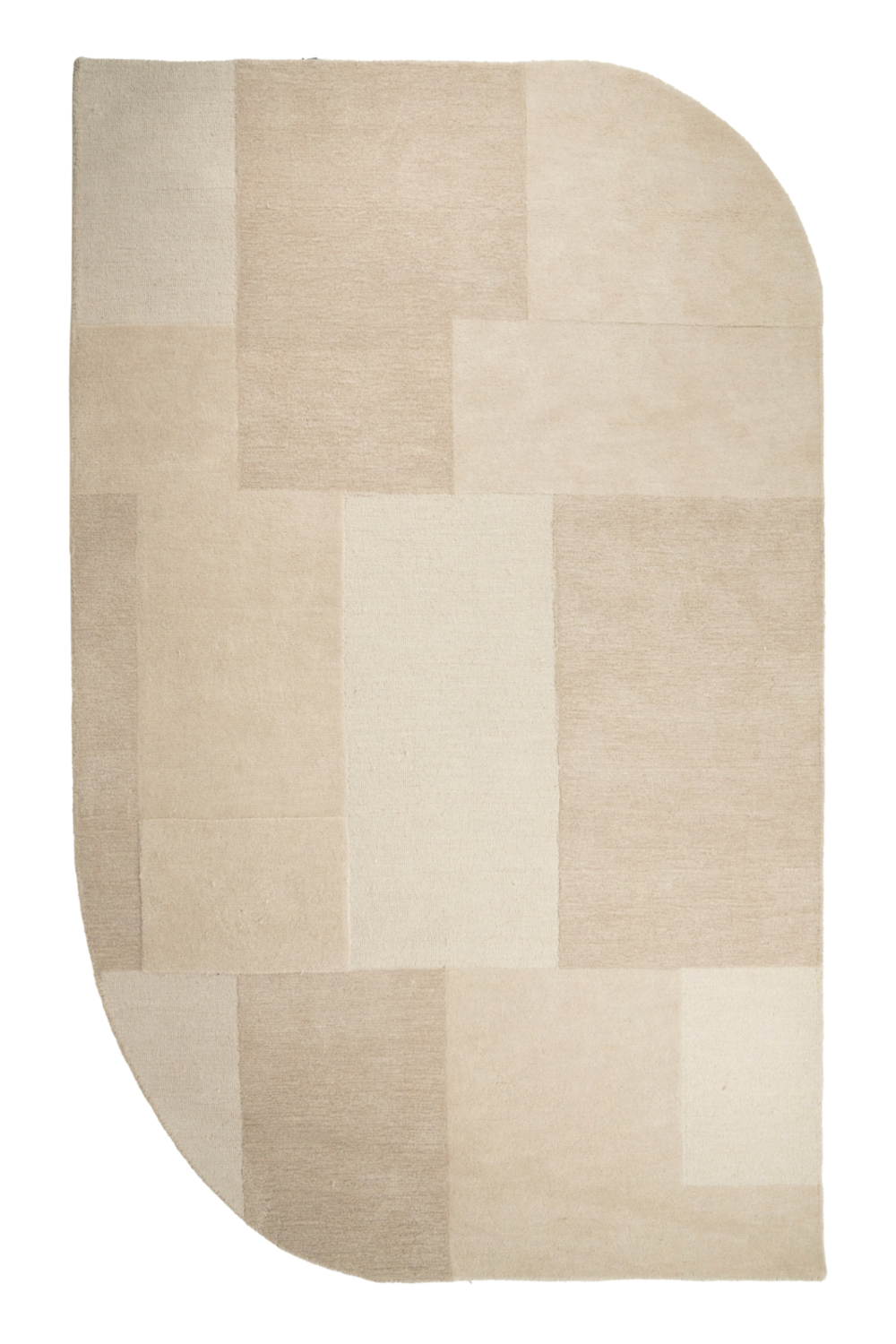 Geometrical Patterned Wool Carpet 6' x 9.5' | By-Boo Contour | Oroa.com