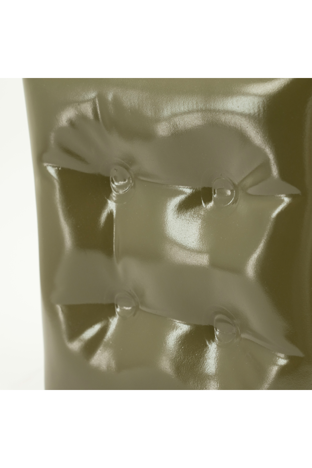 Glossy Crumpled Cube Stool | By-Boo Captives | OROA.com