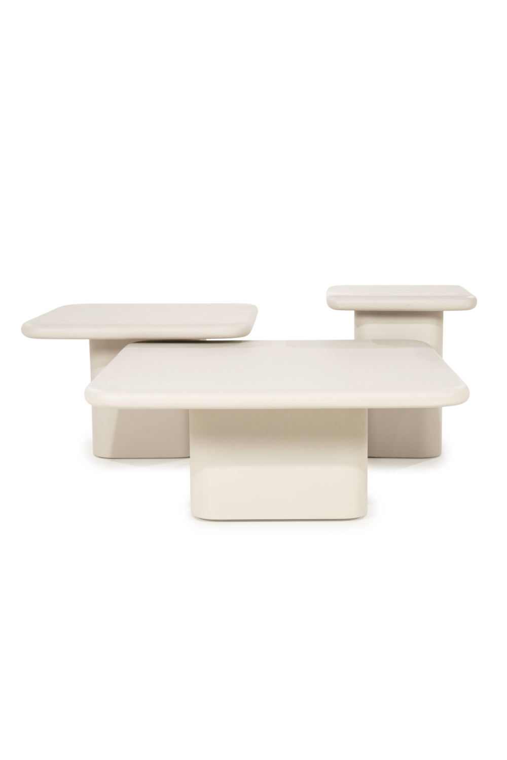Lacquered Cement Square Coffee Table | Oroa.com