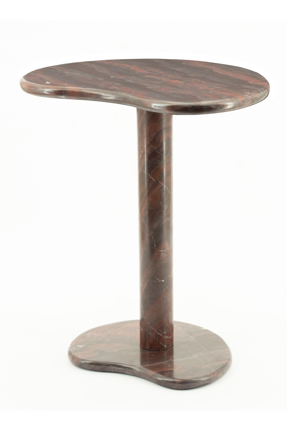 Marble Pedestal Side Table | By-Boo Rosso | OROA.com