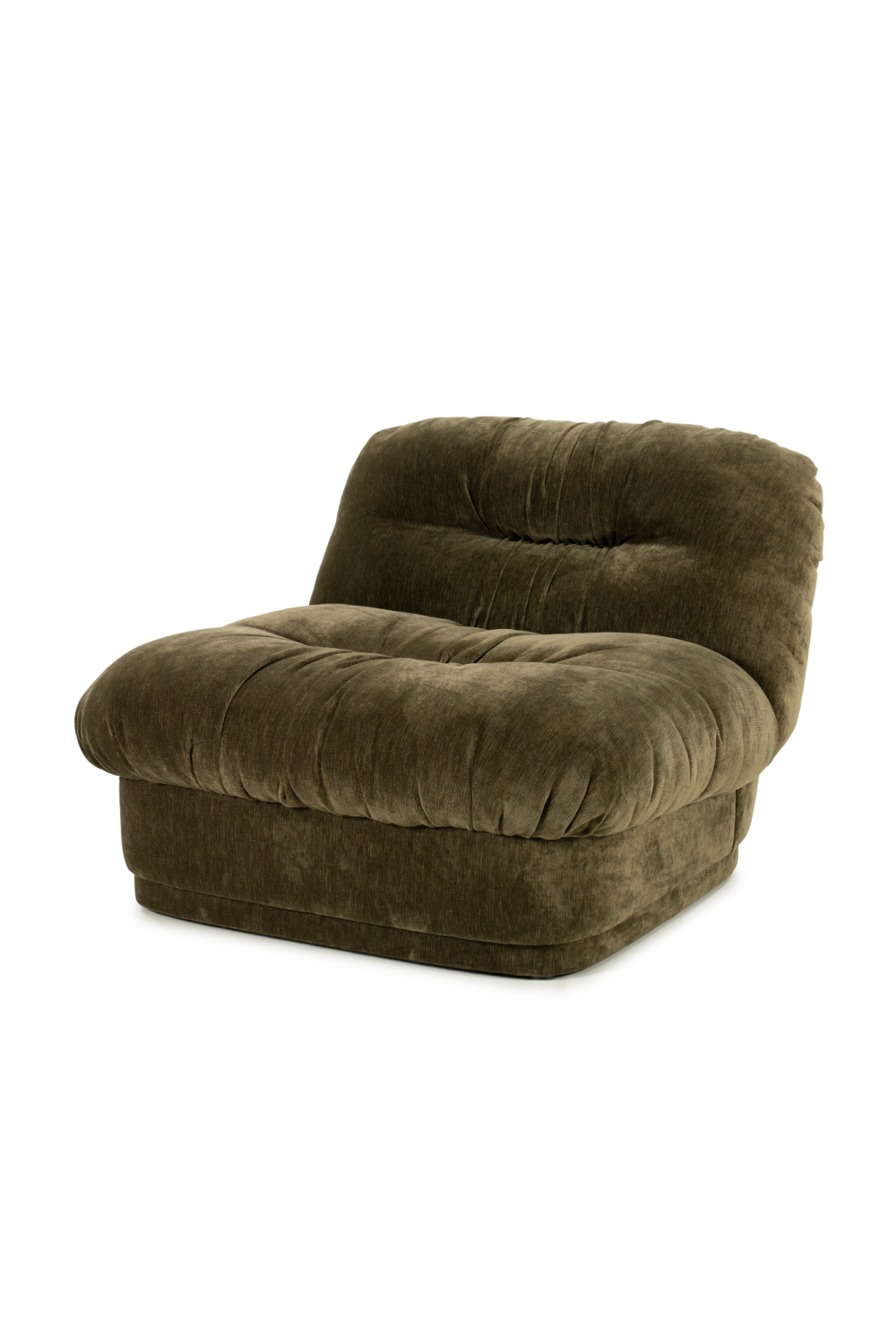 Fully-Upholstered Wrinkled Lounge Chair | Oroa.com