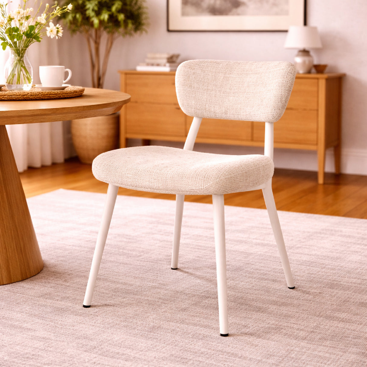 Fabric Covered Dining Chairs (2) | Oroa.com