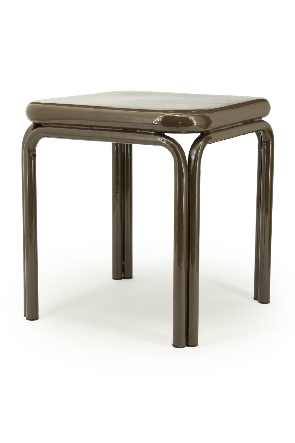 Glazed Iron Square Side Table | By-Boo Zilo | Oroa.com