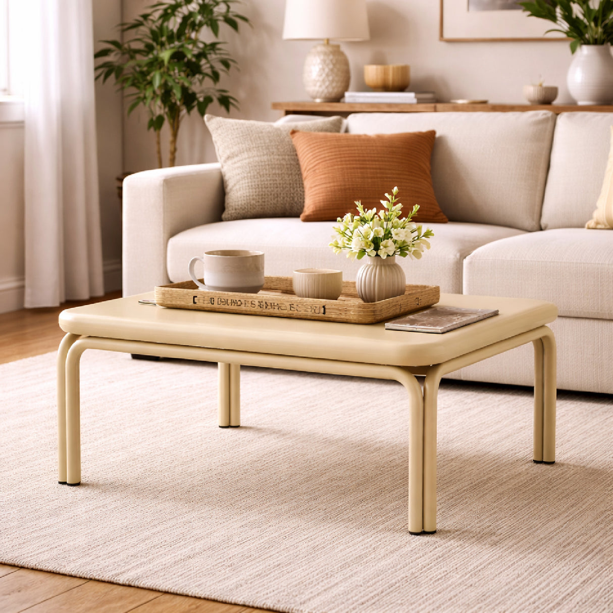 Glazed Iron Square Coffee Table | Oroa.com