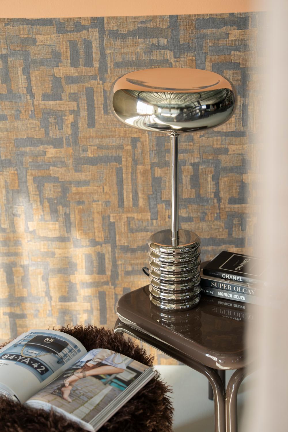 Silver Table Lamp | By-Boo Chromeo | Oroa.com