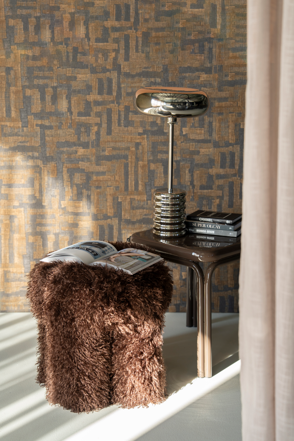 Silver Table Lamp | By-Boo Chromeo | Oroa.com