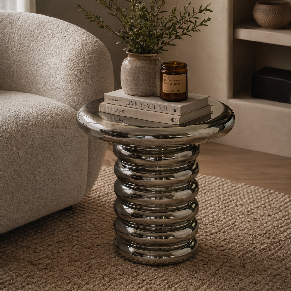 Silver Side Table | Oroa.com