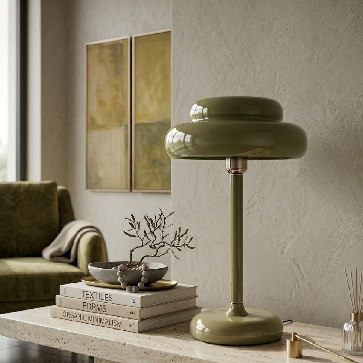 Glazed Iron Table Lamp | Oroa.com