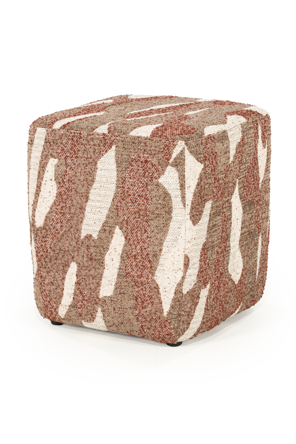Printed Fabric Square Pouf S | Oroa.com