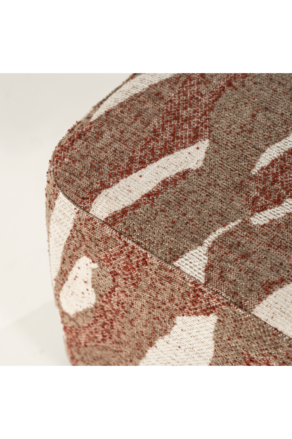 Printed Fabric Square Pouf S | By-Boo Rytm | Oroa.com