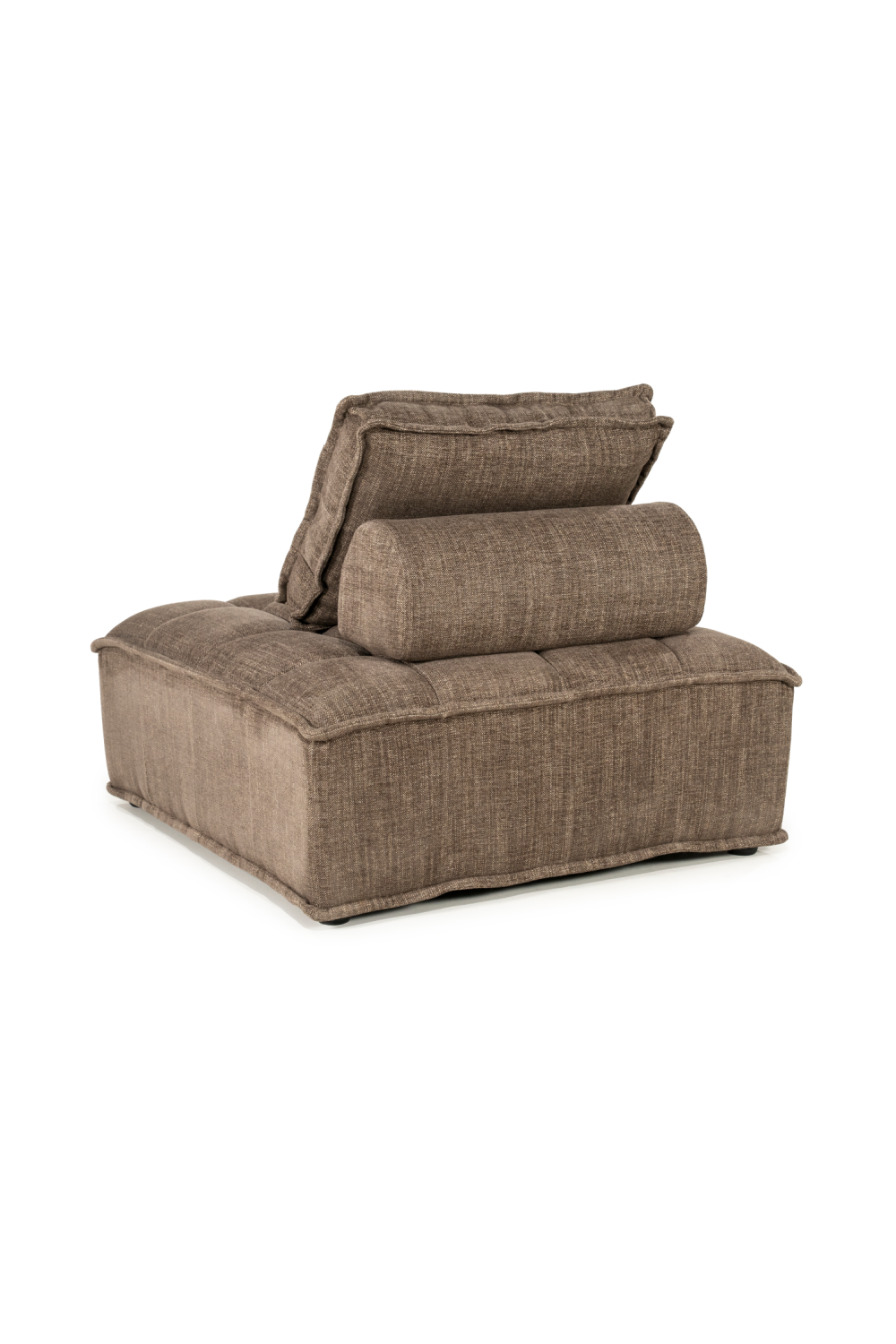 Square-Tufted Beige Lounge Chair | By-Boo Hive | Oroa.com