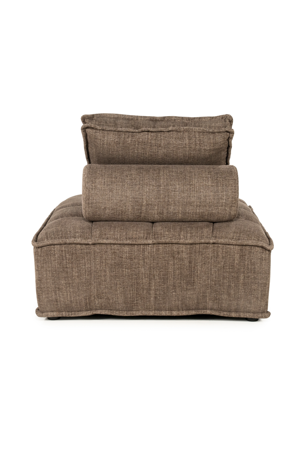 Square-Tufted Beige Lounge Chair | Oroa.com