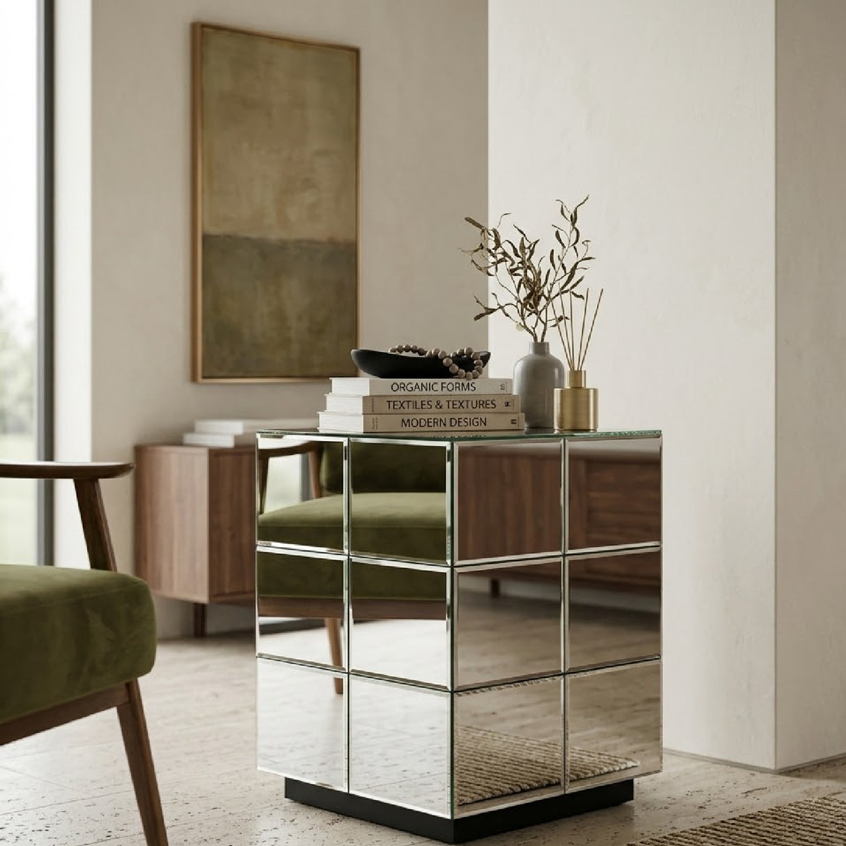 Glass Panels Side Table | Oroa.com