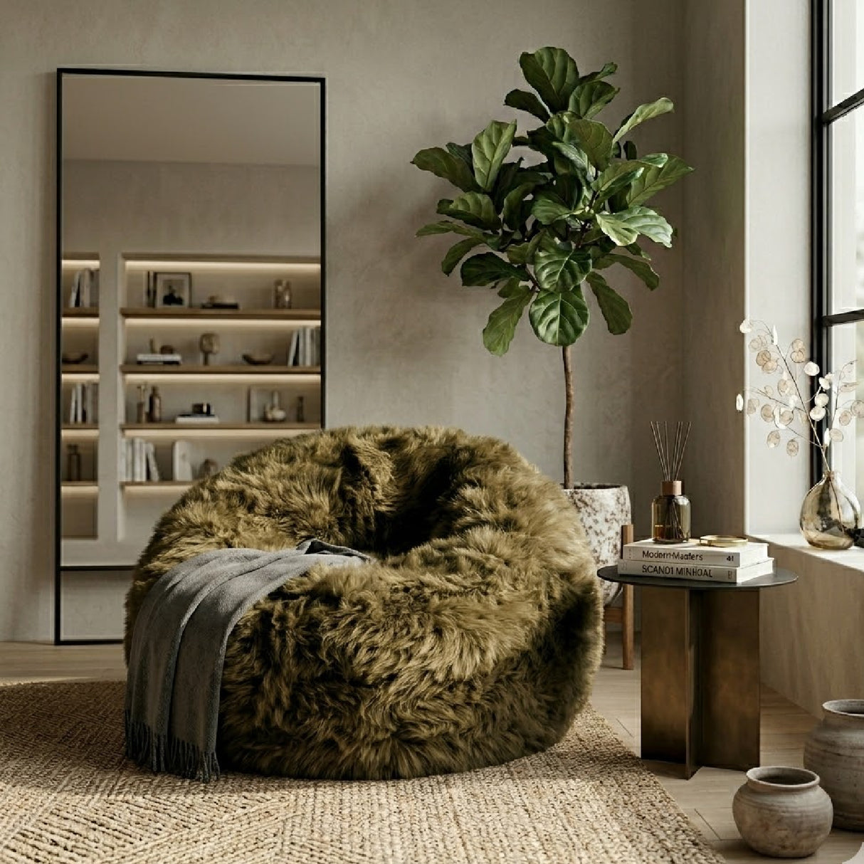 Furry Inflatable Chair | Oroa.com