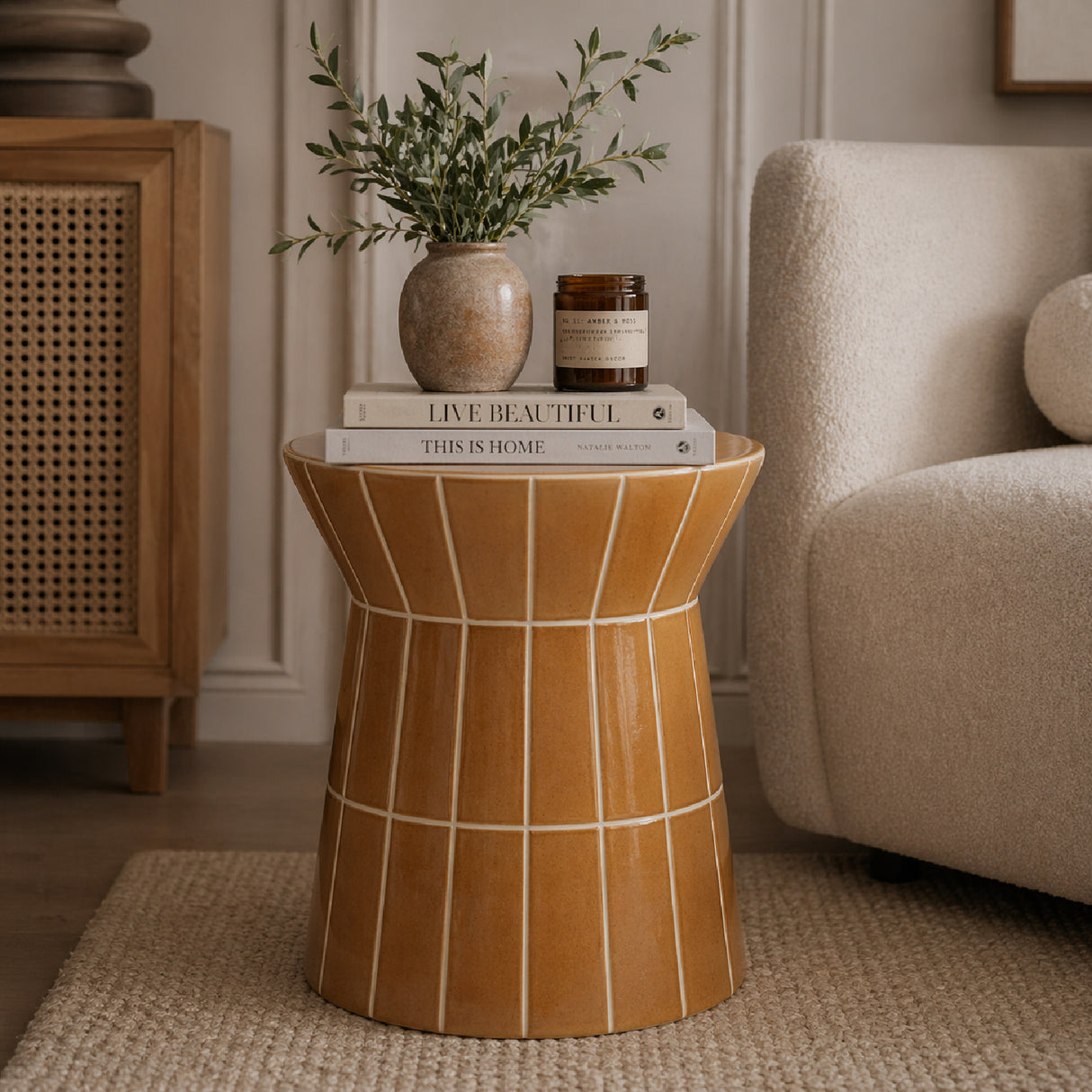 Glazed Pottery Side Table | Oroa.com