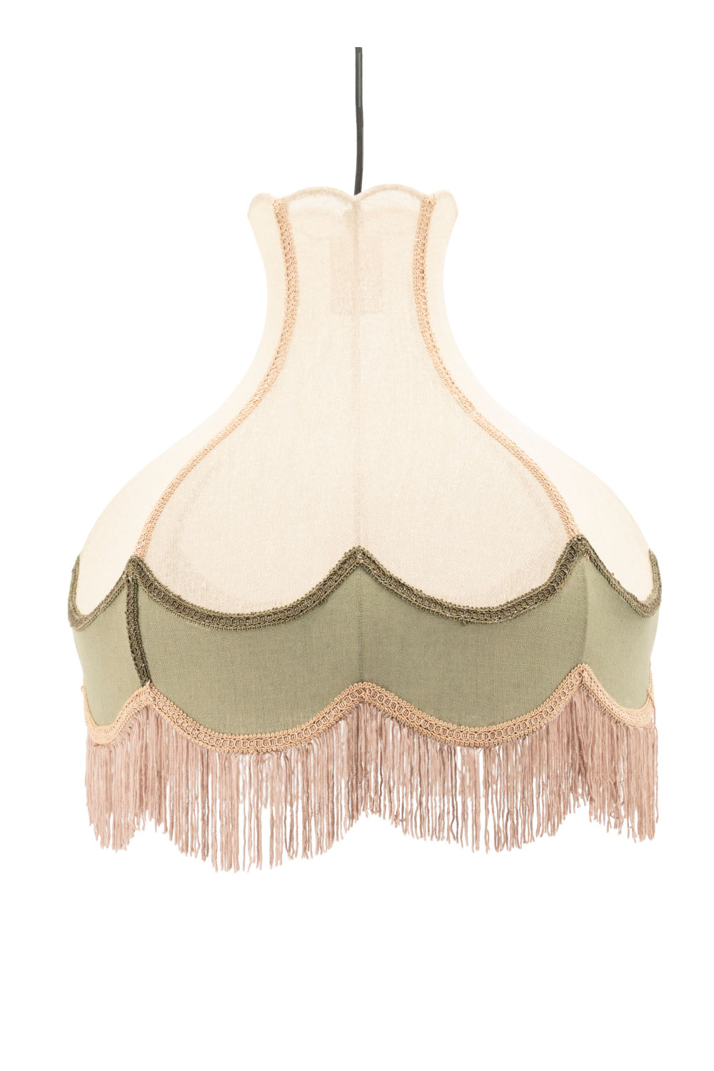 Jute Fringed Pendant Lamp | By-Boo Fringalooo | Oroa.com