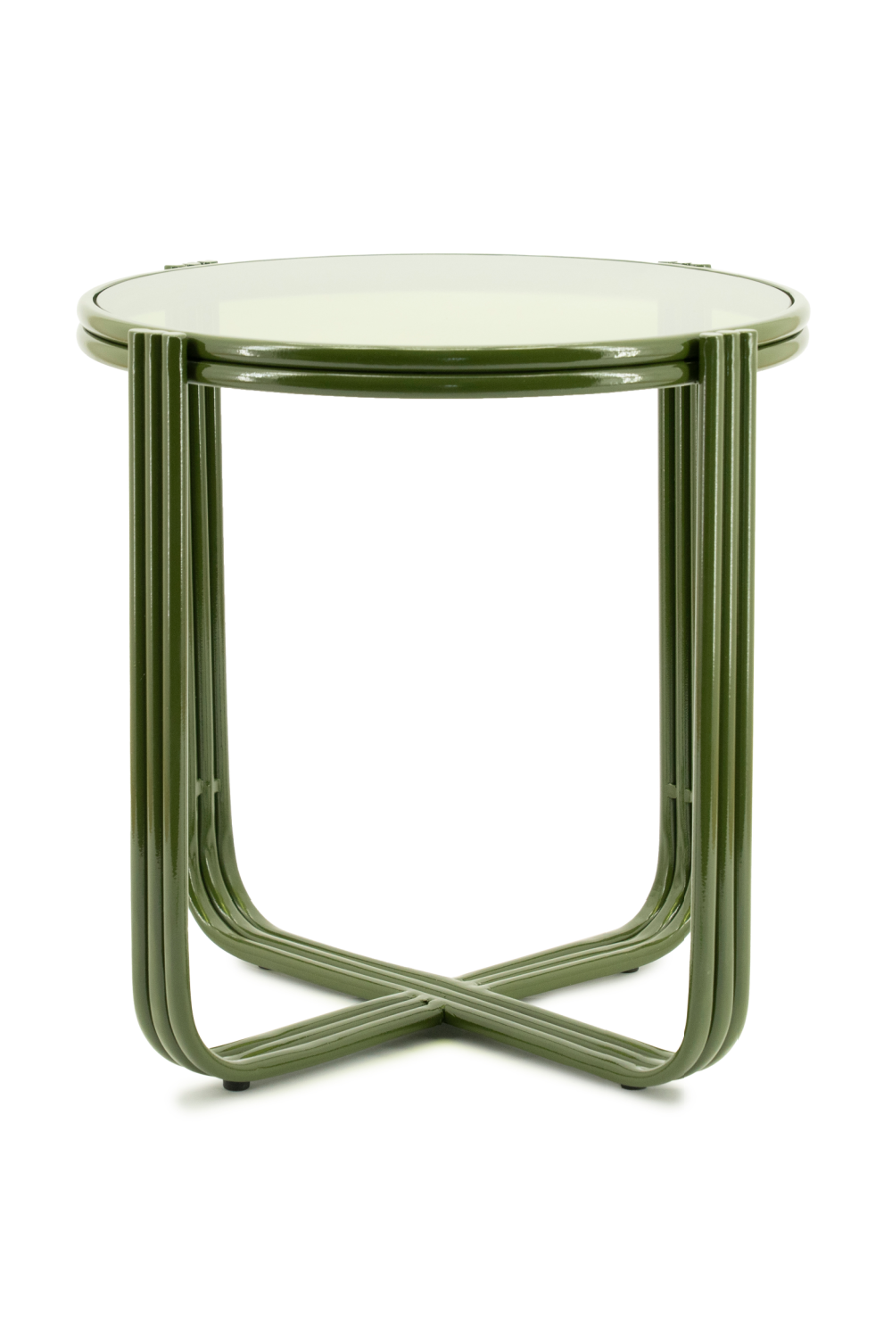 Cruciform Base Glass Side Table | By-Boo Groovy | Oroa.com