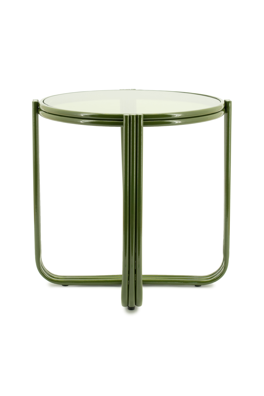 Cruciform Base Glass Side Table | By-Boo Groovy | Oroa.com