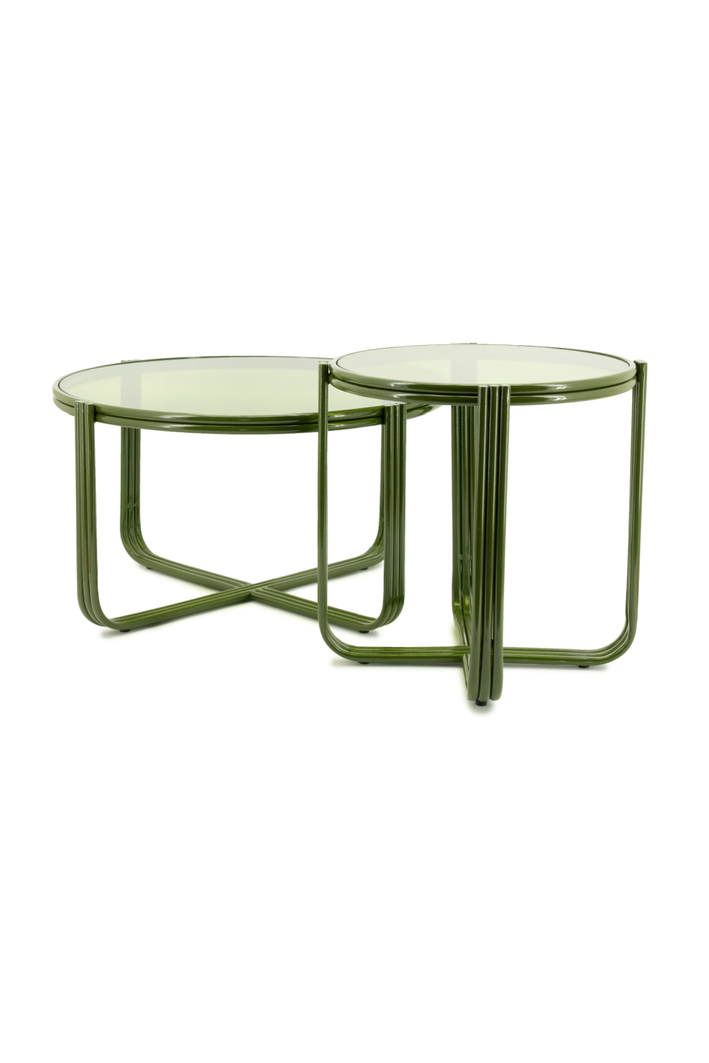 Cruciform Base Glass Side Table | By-Boo Groovy | Oroa.com
