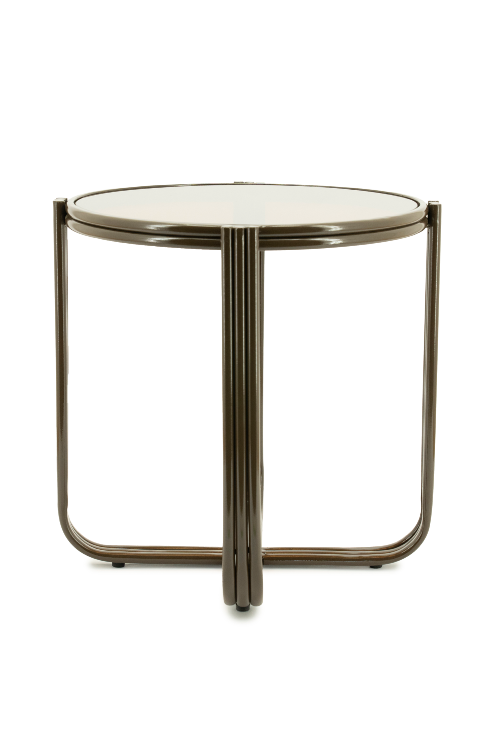 Cruciform Base Glass Side Table | By-Boo Groovy | Oroa.com