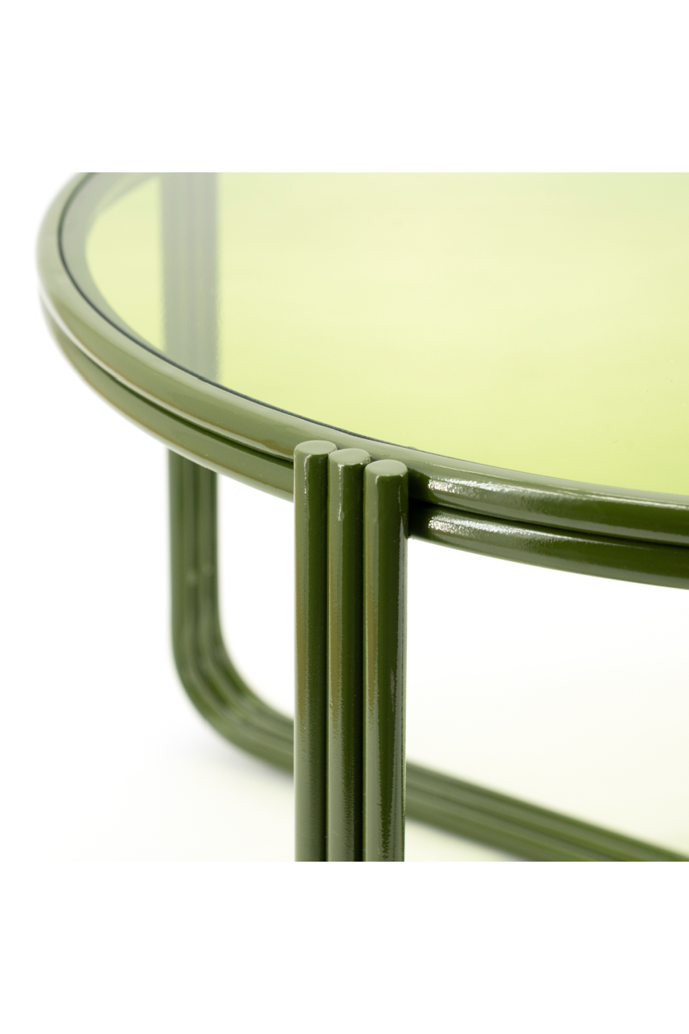 Cruciform Base Glass Coffee Table | Oroa.com