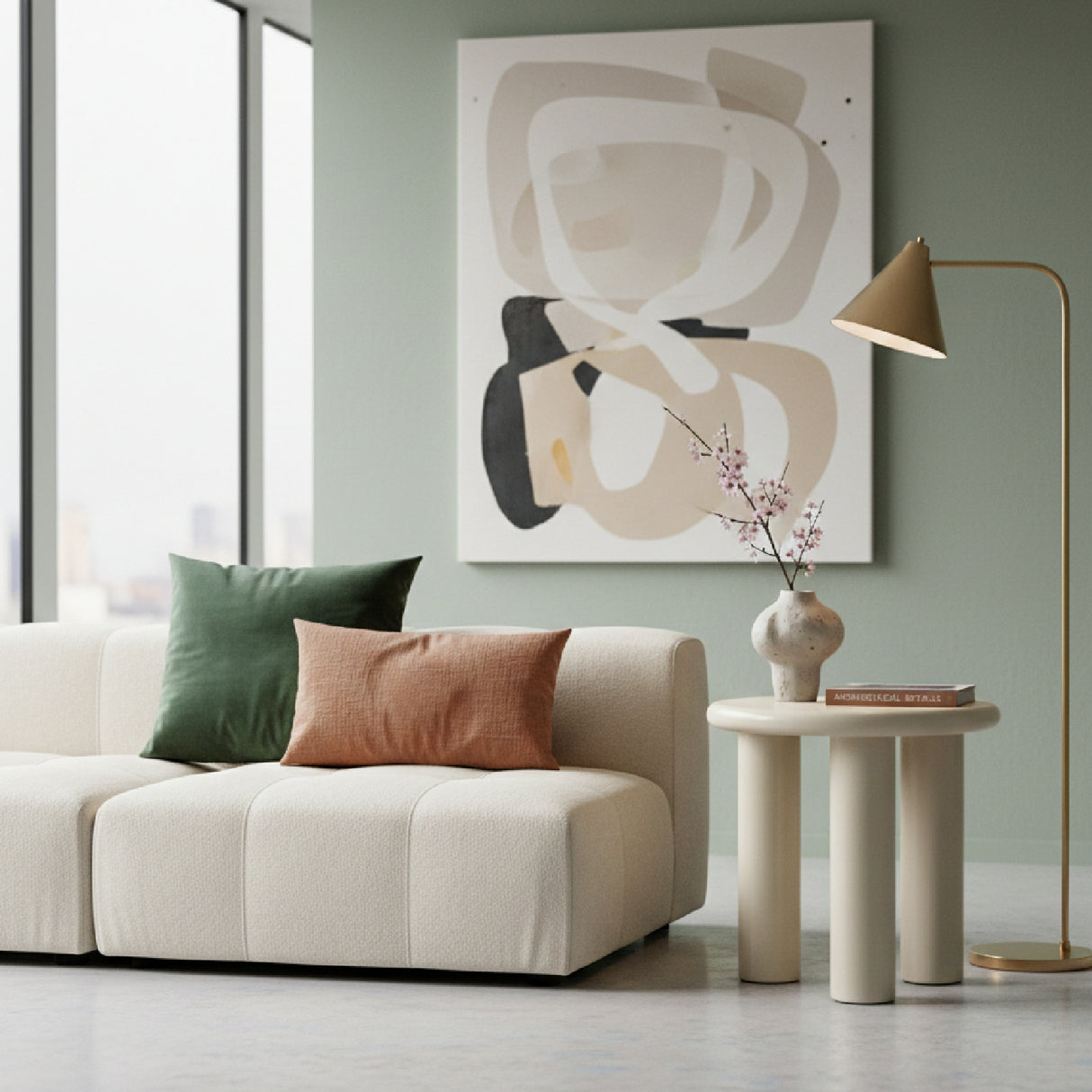 High-Gloss Round Side Table | By-Boo Bloop | Oroa.com