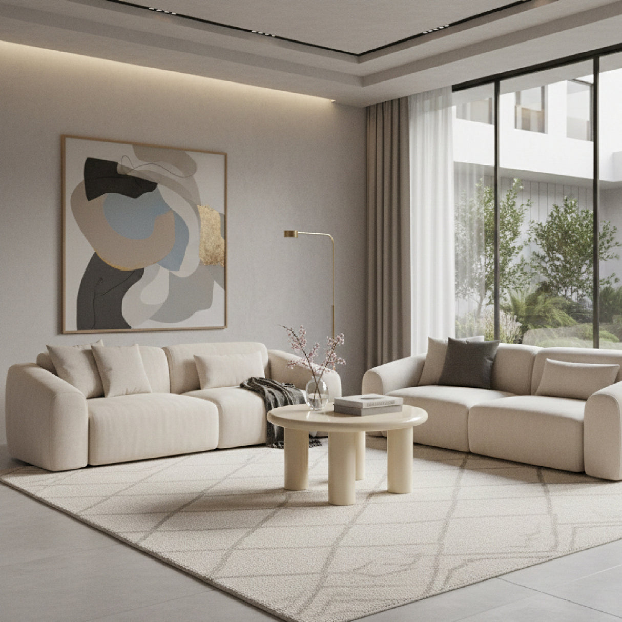 High-Gloss Round Coffee Table M | By-Boo Bloop | Oroa.com