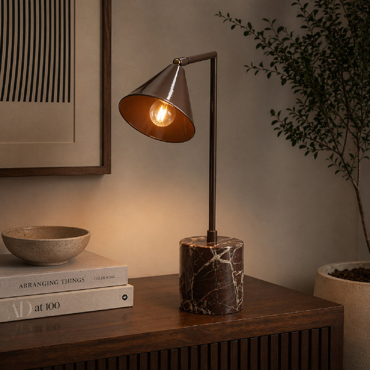 Marble Base Table Lamp | Oroa.com