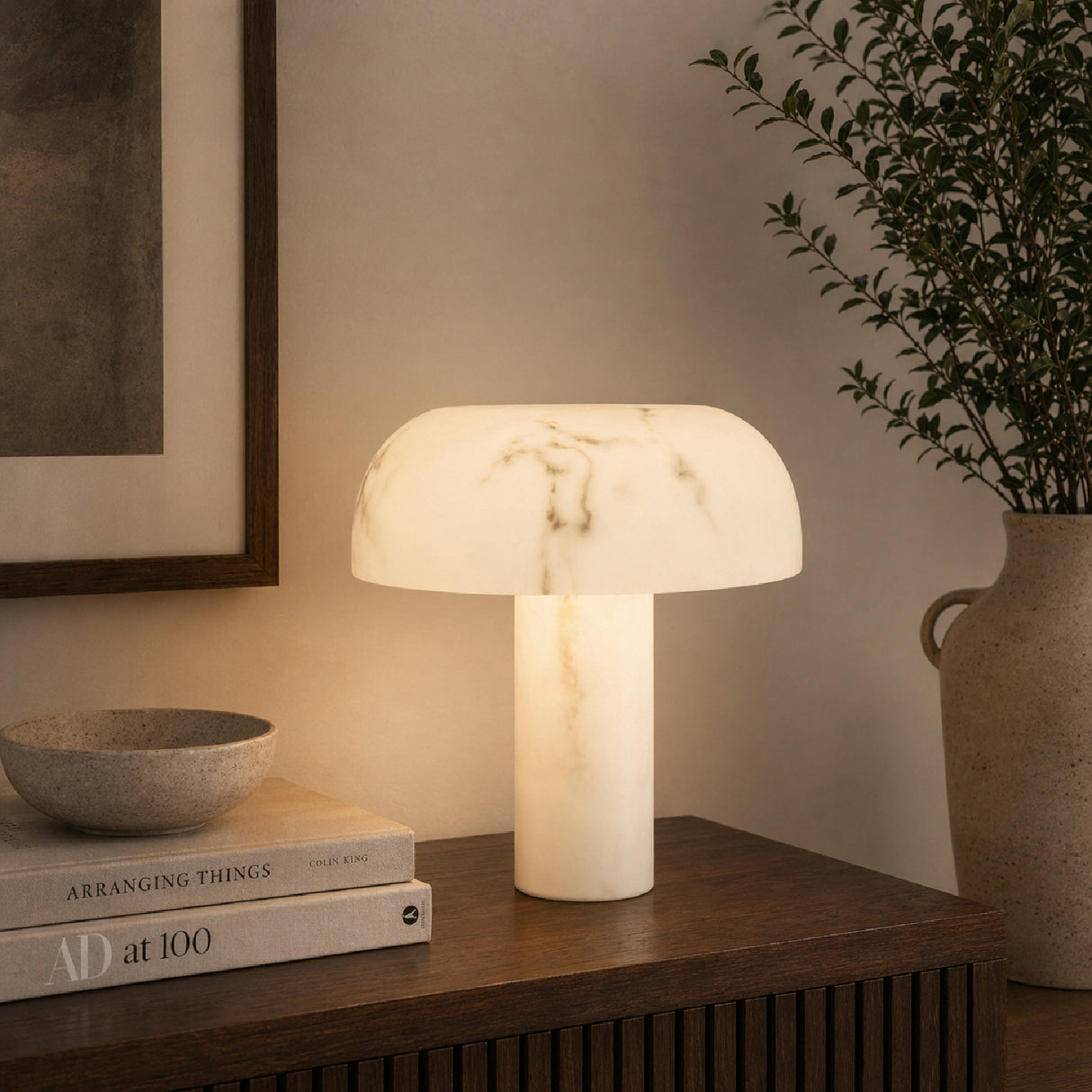 White Dome Table Lamp | Oroa.com
