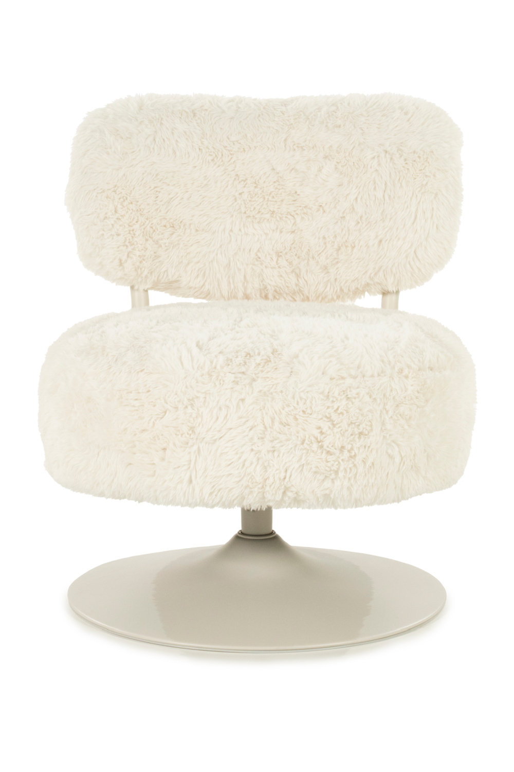 Round Furry Swivel Chair | By-Boo Furlo | Oroa.com