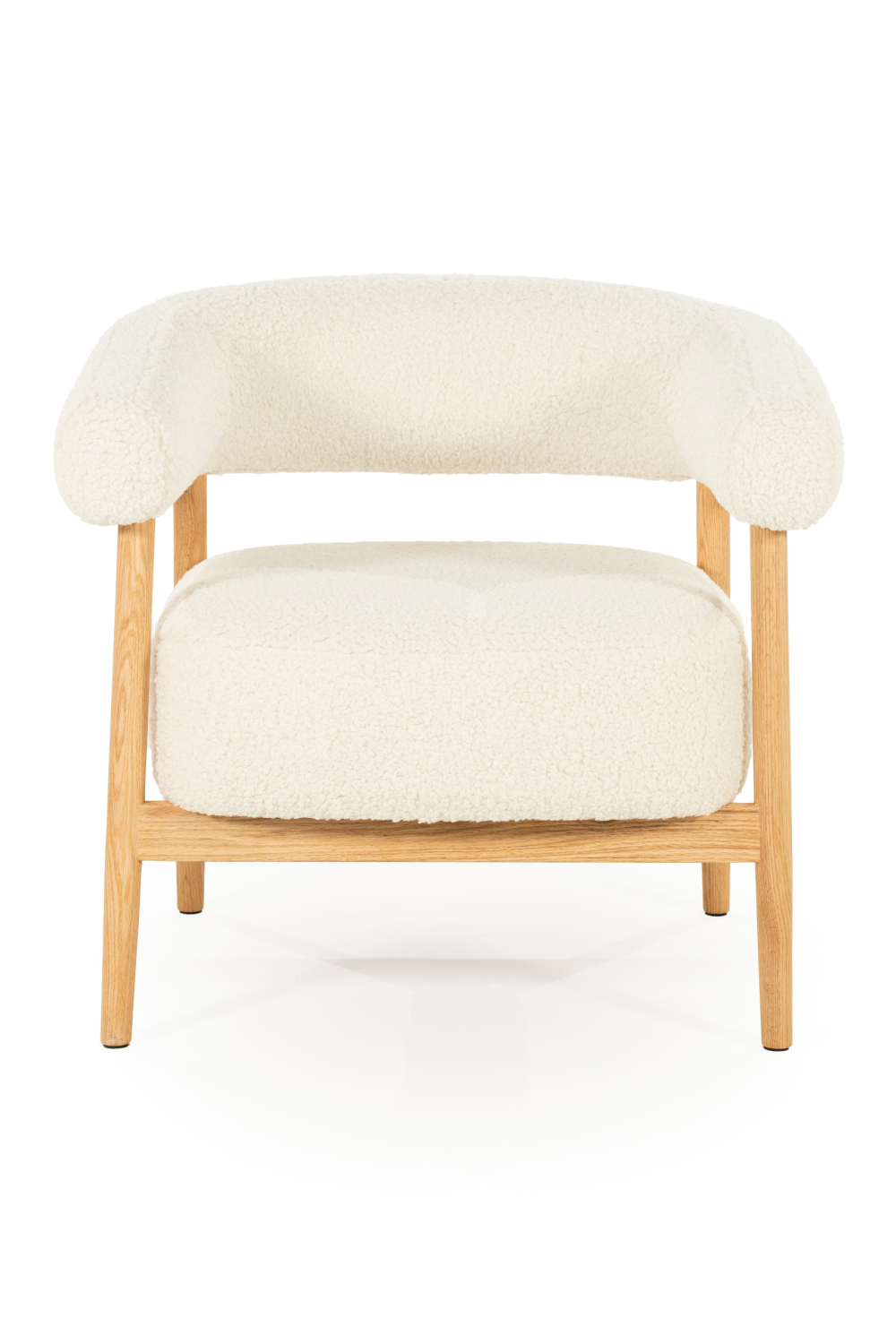 Oak Framed Curve Lounge Chair | Oroa.com