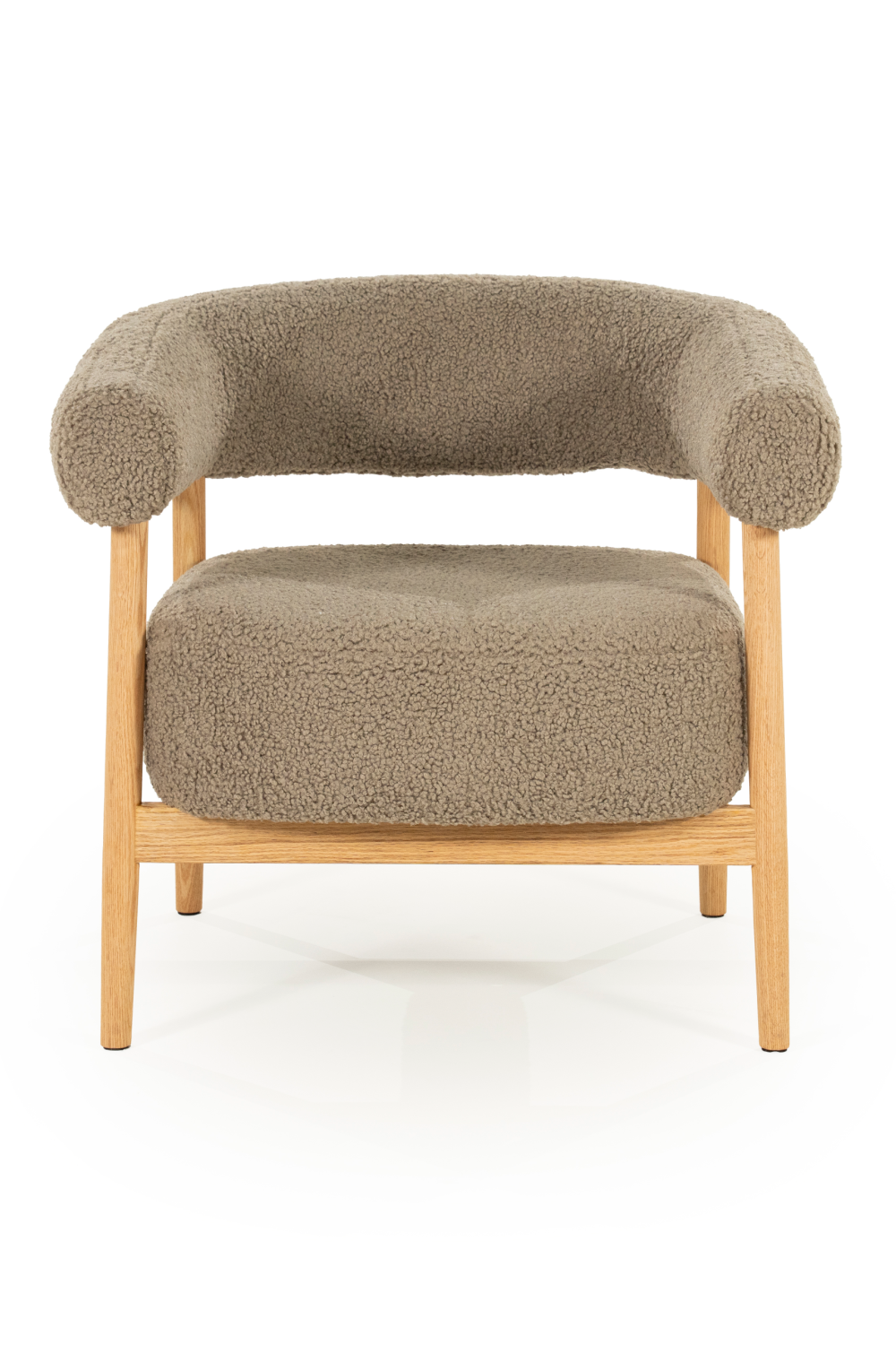 Oak Framed Curve Lounge Chair | By-Boo Cozy | Oroa.com