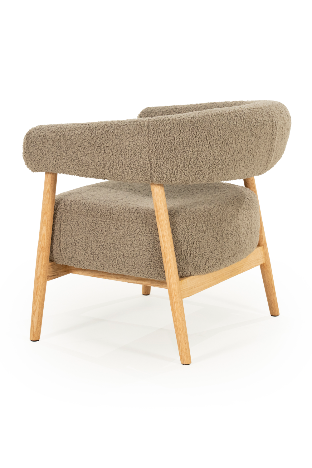 Oak Framed Curve Lounge Chair | Oroa.com