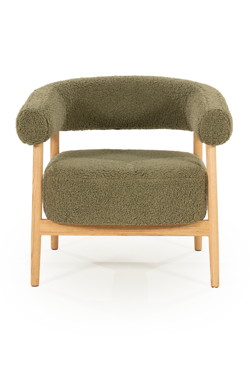 Oak Framed Curve Lounge Chair | Oroa.com