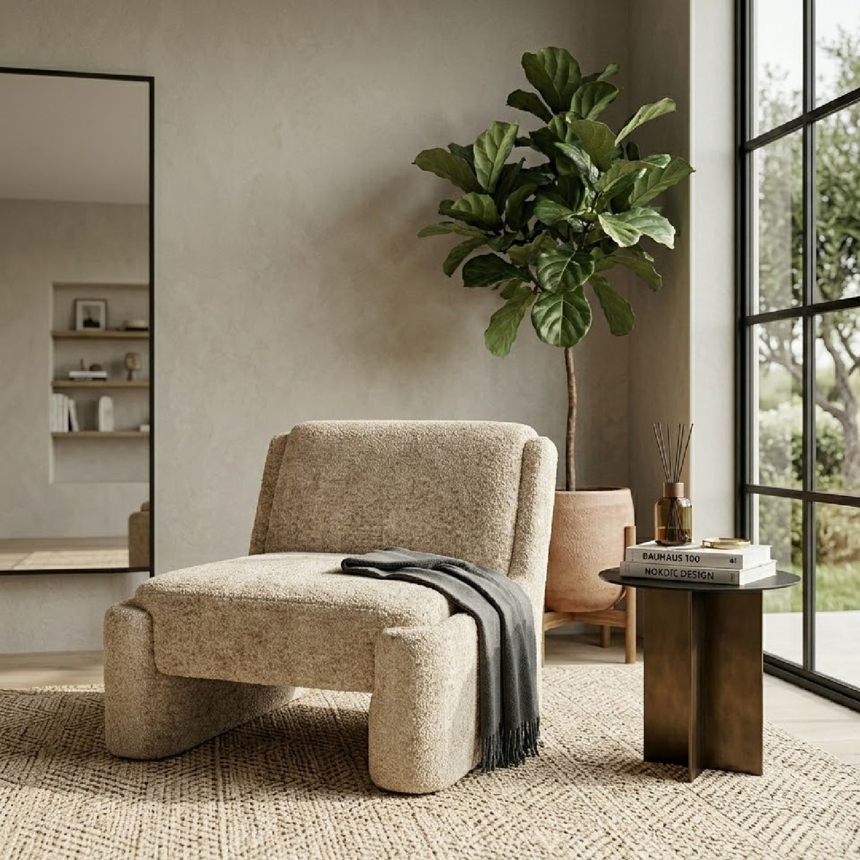 Fully-Upholstered Lounge Chair | Oroa.com