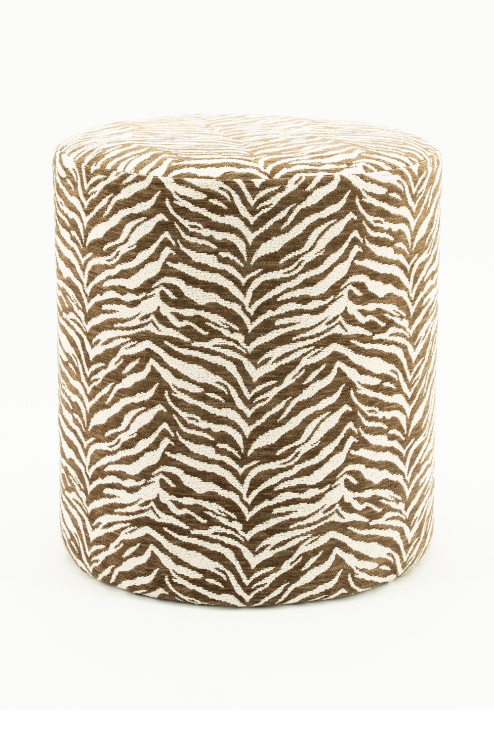 Printed Fabric Round Stool | By-Boo Tigra | Oroa.com