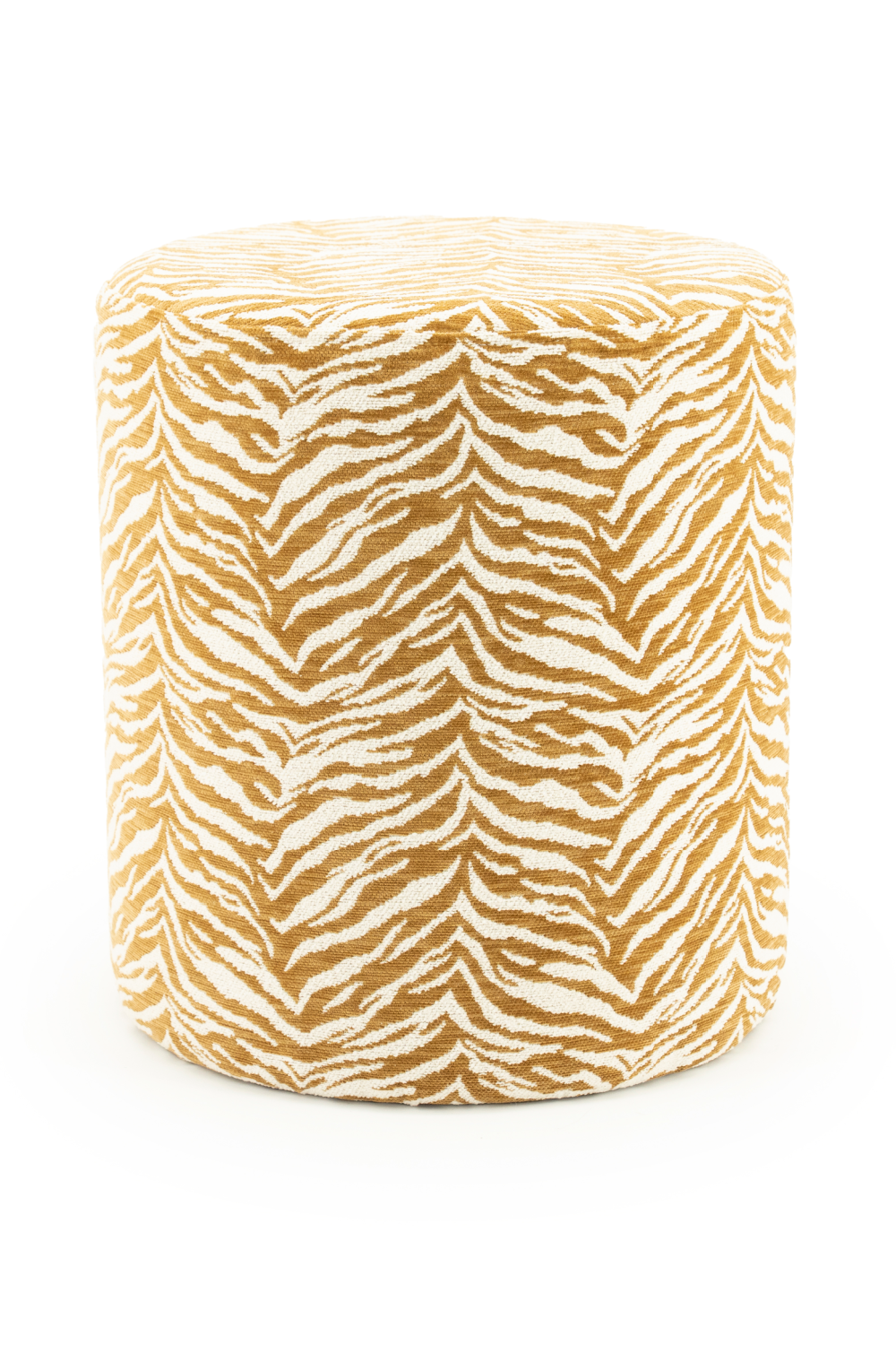 Printed Fabric Round Stool | By-Boo Tigra | Oroa.com