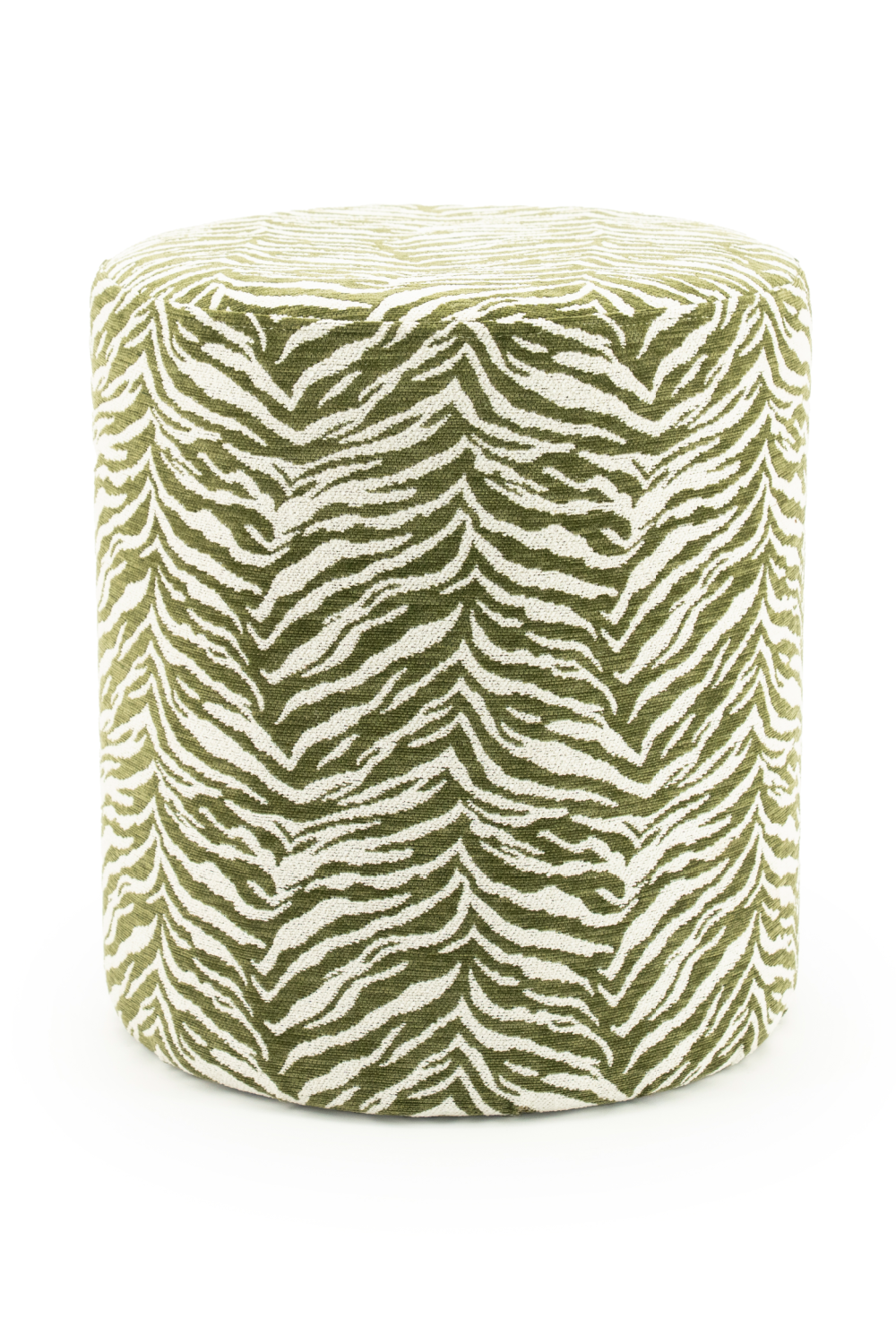 Printed Fabric Round Stool | By-Boo Tigra | Oroa.com