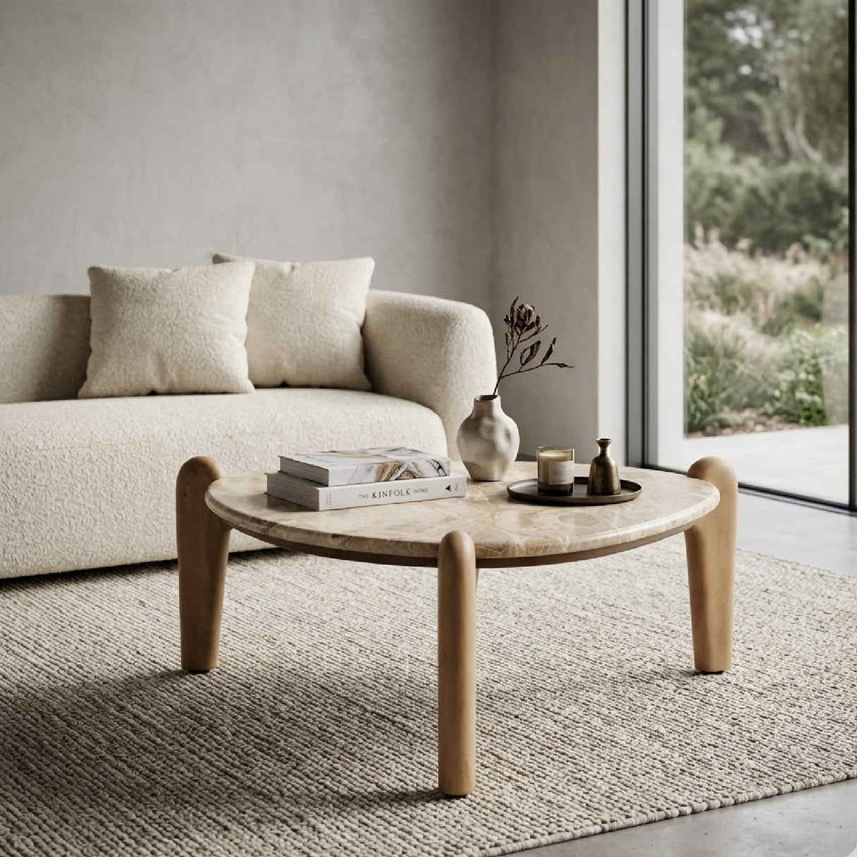 Polished Marble Coffee Table | Oroa.com