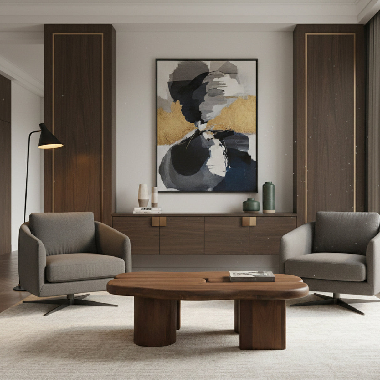 Modern furniture - Lacquered Wood Puzzle Coffee Table - www.oroa.com | Oroa.com