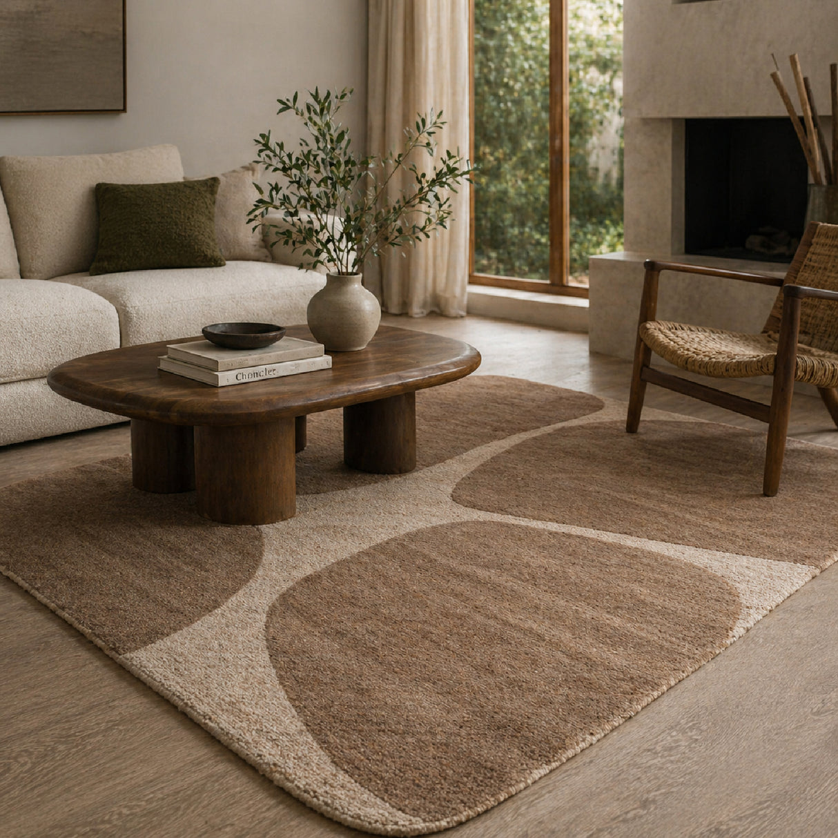 Modern European furniture - Organic Hand-tufted Wool Carpet 6' x 9'5" - www.oroa.com | Oroa.com